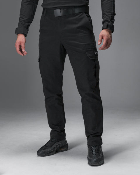Spodnie męskie bojówki Basic czarny