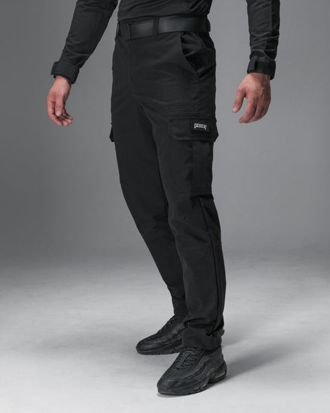 Spodnie męskie bojówki Basic czarny