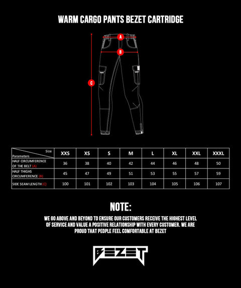 Spodnie cargo BEZET Nabój 2.0 czarne