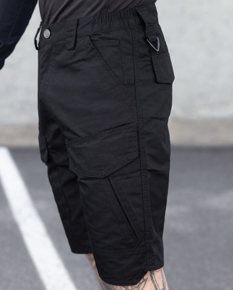 Pánské taktické nákladní šortky Military Black