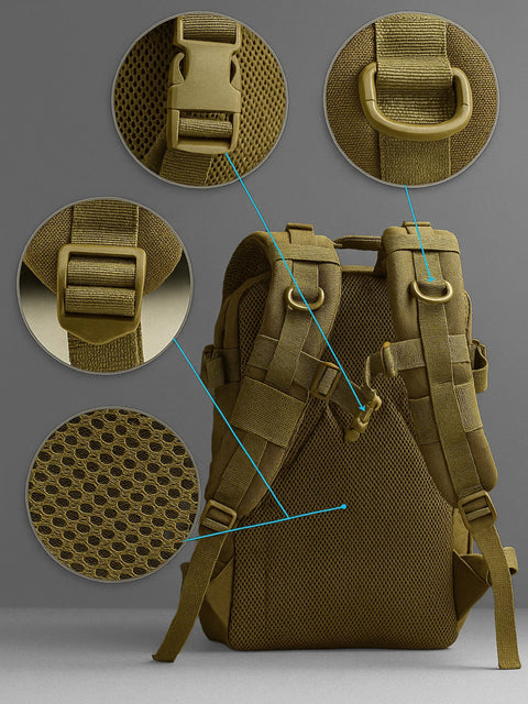 Tactical Climbing Backpack BEZET Sports Outdoor Hiking Trekking