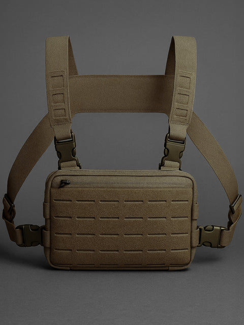 Tactical backpack chest hanging bag, running chest bag BEZET