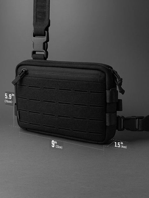 Tactical backpack chest hanging bag, running chest bag BEZET