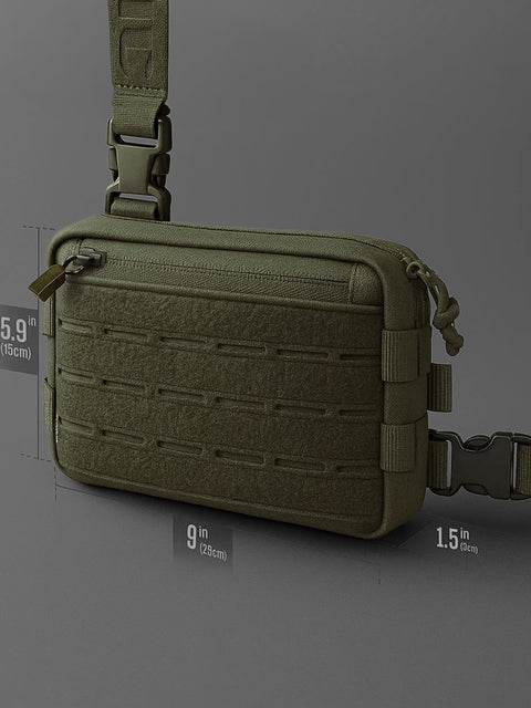 Tactical backpack chest hanging bag, running chest bag BEZET