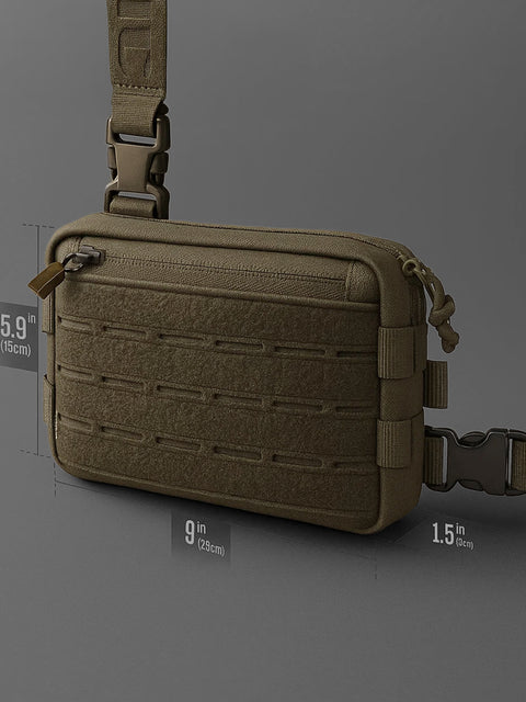 Tactical backpack chest hanging bag, running chest bag BEZET