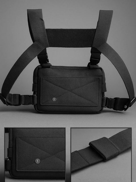 Tactical backpack chest hanging bag, running chest bag BEZET