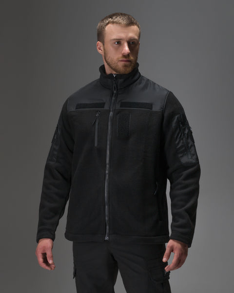 Men's fleece jacket black