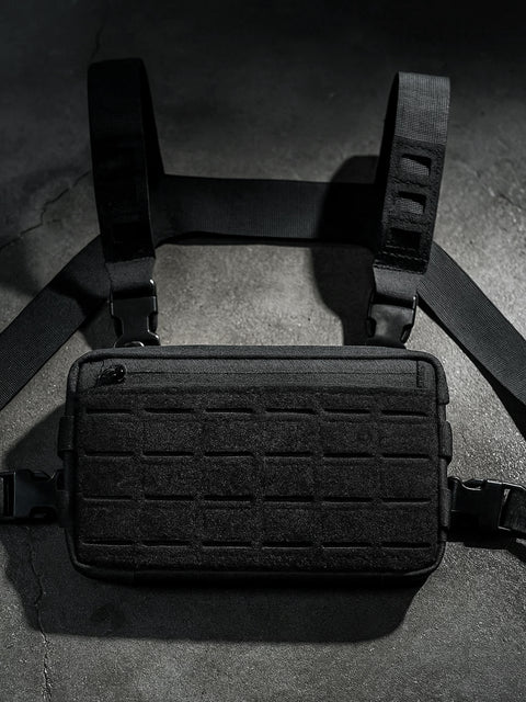 Tactical backpack chest hanging bag, running chest bag BEZET