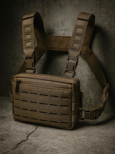 Tactical backpack chest hanging bag, running chest bag BEZET