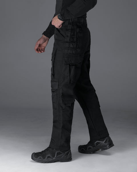 Spodnie cargo BEZET Alpha w kolorze Ciemny czarnym