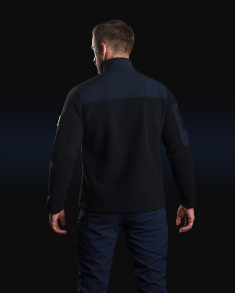 Fleece men's fleece jacket dark blue