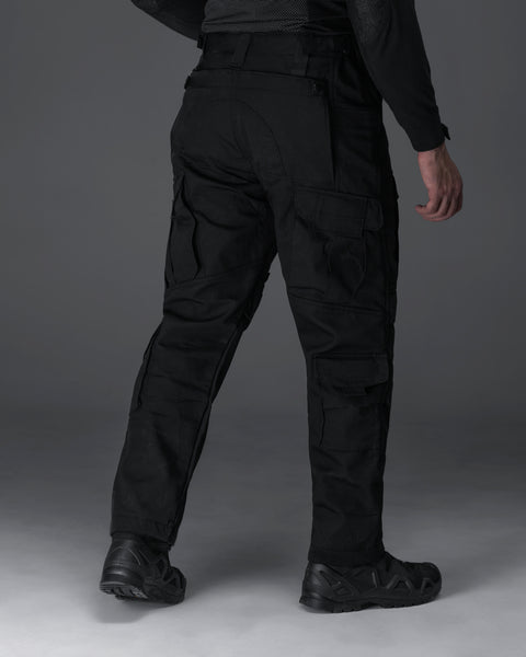 Spodnie cargo BEZET Alpha w kolorze Ciemny czarnym