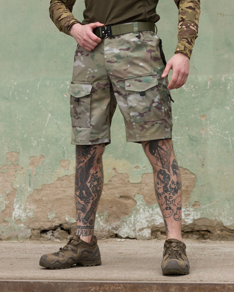 Men's Tactical Cargo Shorts Machete camouflage