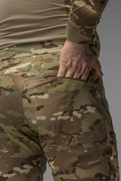 Quick-Dry taktické cargo šortky Adventure khaki