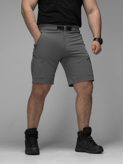 Quick-Dry taktické cargo šortky Adventure khaki