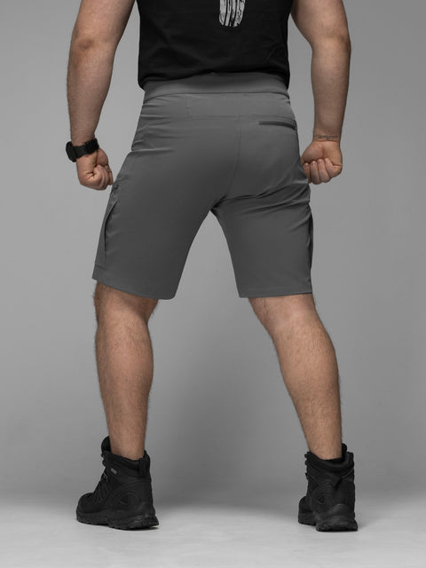 Quick-Dry taktické cargo šortky Adventure khaki