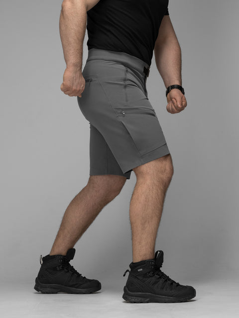 Quick-Dry taktické cargo šortky Adventure khaki