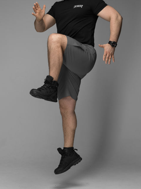 Quick-Dry taktické cargo šortky Adventure khaki