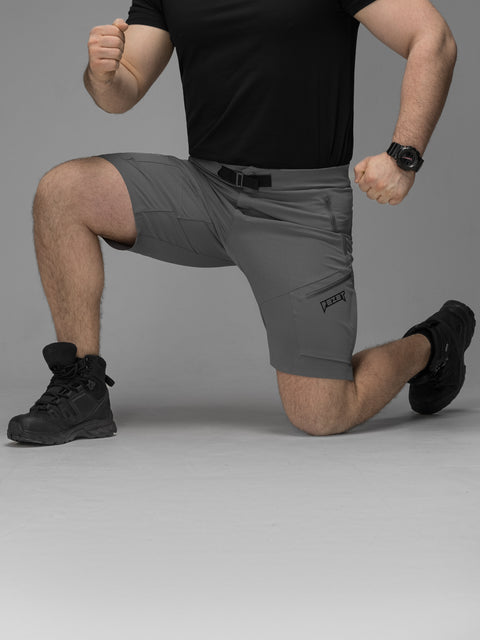 Quick-Dry taktické cargo šortky Adventure khaki