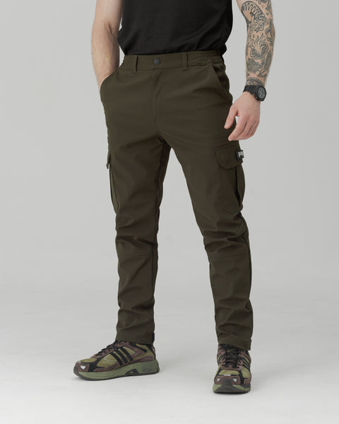 Basic khaki men's cargo pants
