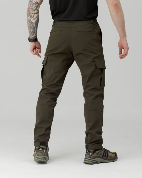 Spodnie męskie bojówki Basic khaki