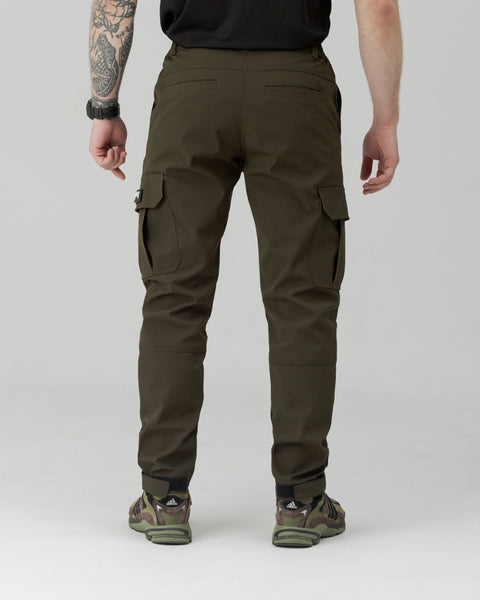 Basic khaki men's cargo pants
