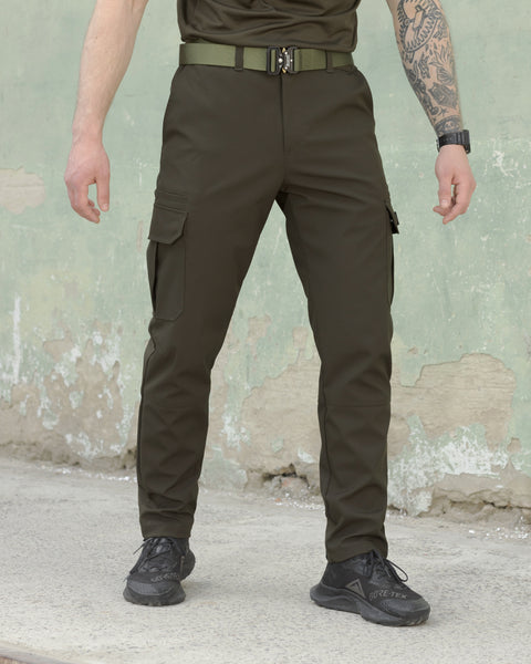 Pánské kalhoty Basic khaki