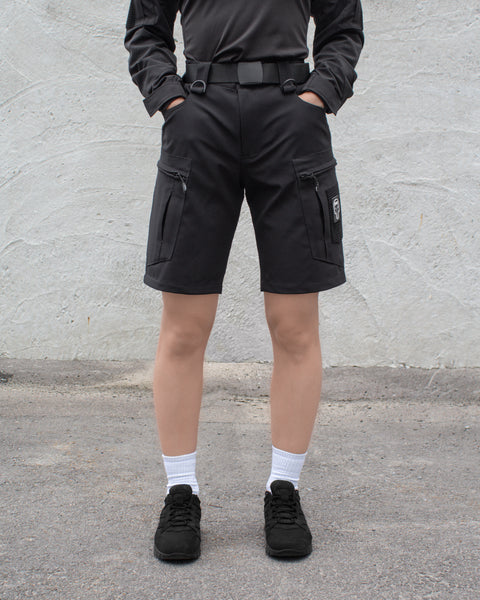 Tactical cargo shorts for women Echelon black