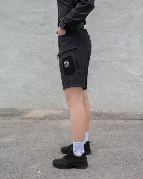 Tactical cargo shorts for women Echelon black