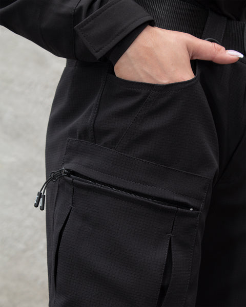 Tactical cargo shorts for women Echelon black