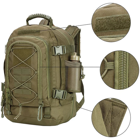 Outdoor Tactical Backpack BEZET Outdoor Hiking Bag 65L