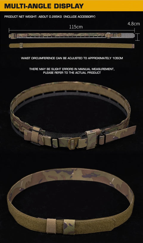 Taktický opasek Molle 2 v 1 Lehký lovecký výcvikový bojový opasek BEZET