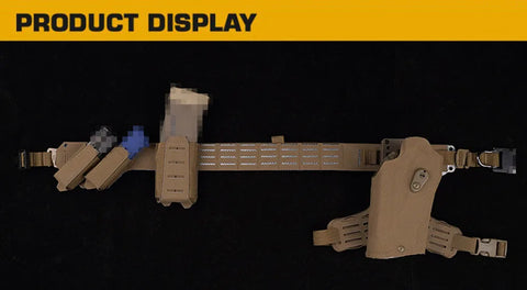 Tactical Belt Molle Quick Release Metal BEZET Belts 2 in 1