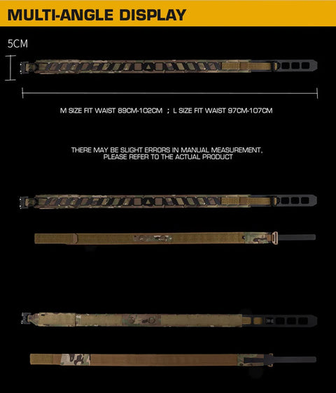 Magnetic Tactical Battle Belt MOLLE Double Layer BEZET