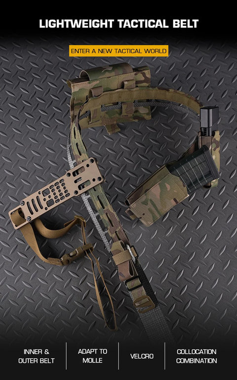 Taktický opasek Molle 2 v 1 Lehký lovecký výcvikový bojový opasek BEZET