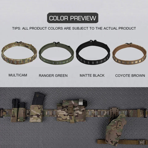 Taktický opasek MOLLE 3 v 1 s rychloupínací kovovou přezkou BEZET