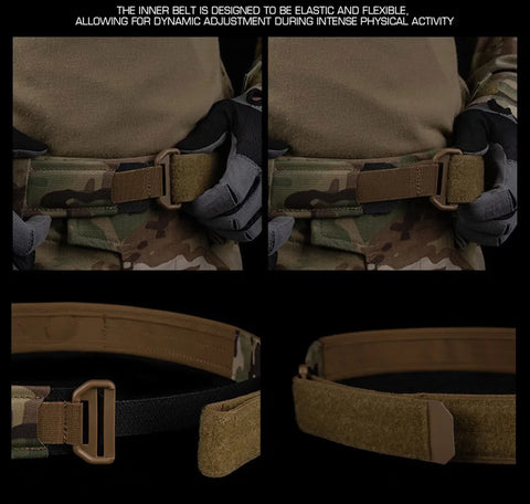 Magnetic Tactical Battle Belt MOLLE Double Layer BEZET
