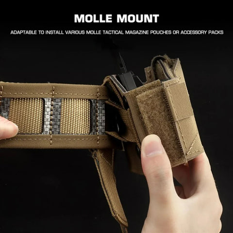 Taktický opasek MOLLE 3 v 1 s rychloupínací kovovou přezkou BEZET