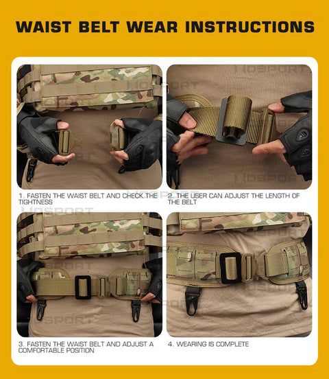 Tactical Padded Belt Hook Design MOLLE BEZET