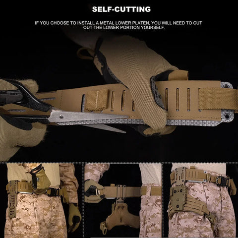 Tactical Belt Molle Quick Release Metal BEZET Belts 2 in 1