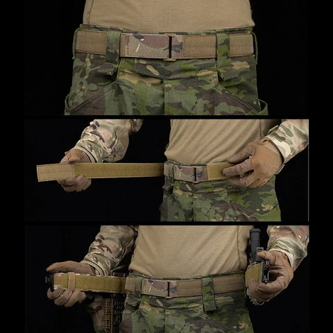 Taktický opasek MOLLE 3 v 1 s rychloupínací kovovou přezkou BEZET