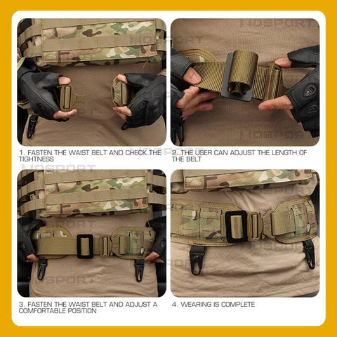 Tactical Padded Belt Hook Design MOLLE BEZET