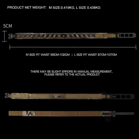 Magnetic Tactical Battle Belt MOLLE Double Layer BEZET