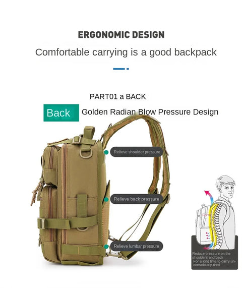Oulylan Versatile Tactical Travel Camping Backpack BEZET