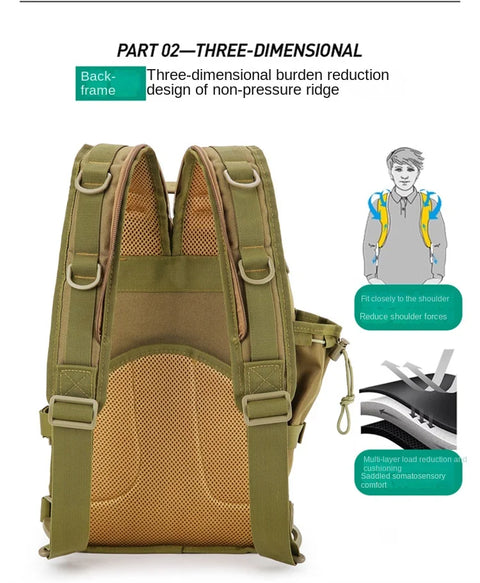 Oulylan Versatile Tactical Travel Camping Backpack BEZET