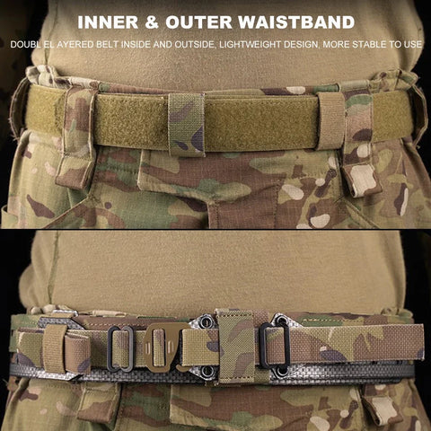 Taktický opasek Molle 2 v 1 Lehký lovecký výcvikový bojový opasek BEZET