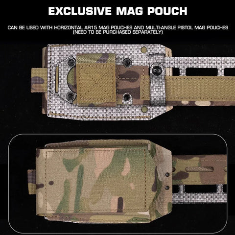 Taktický opasek Molle 2 v 1 Lehký lovecký výcvikový bojový opasek BEZET