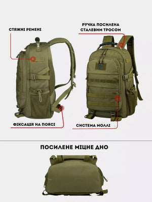 Рюкзак тактичний BEZET Commando хакі
