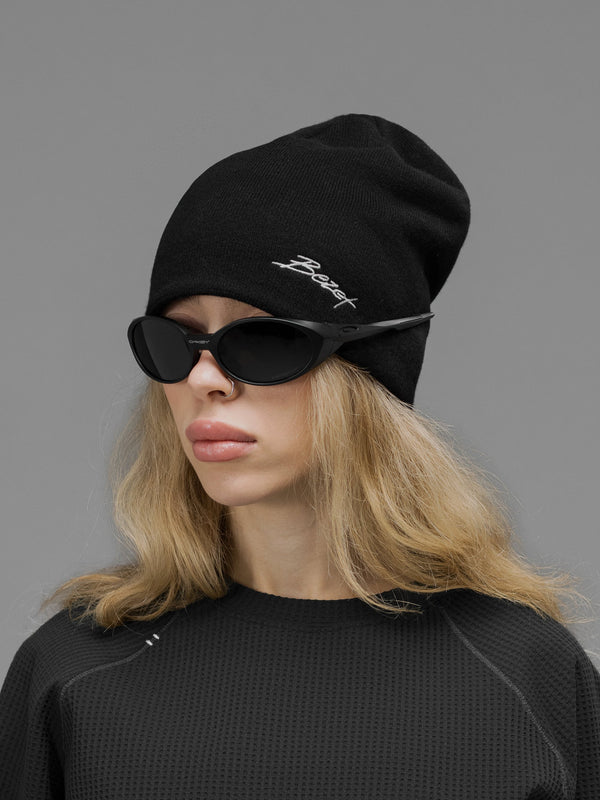Шапка в'язана жіноча BEZET Minimalist чорний