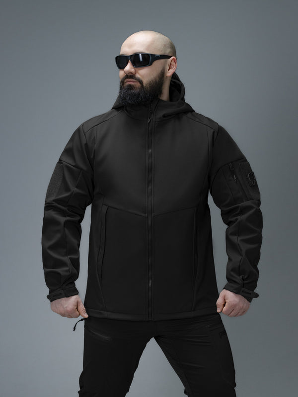 Куртка Softshell BEZET Робокоп GEN.III чорний